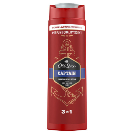 Dušo želė OLD SPICE CAPTAIN, 400 ml
