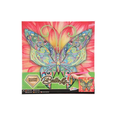 Deimantinė mozaika GRAFIX ant drobės, drugelis, 1 vnt