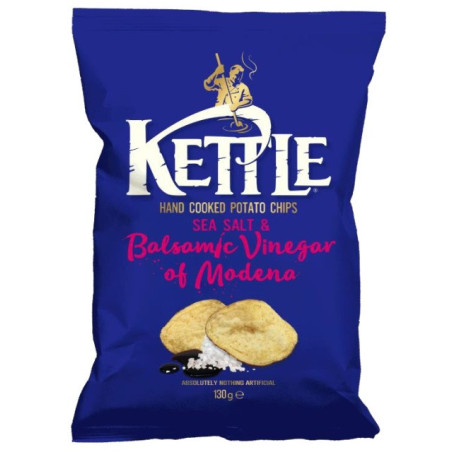 Bulvių traškučiai KETTLE su jūr.drusk., balsamin.actu, 130 g