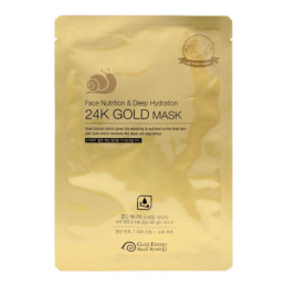 Veido kaukė GOLD ENERGY SNAIL SYNERGY 24K GOLD, 33 ml