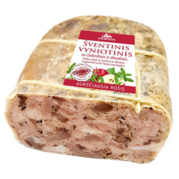 Šventinis vyniotinis su čiobreliais ir obuoliais , (~350 g),kg