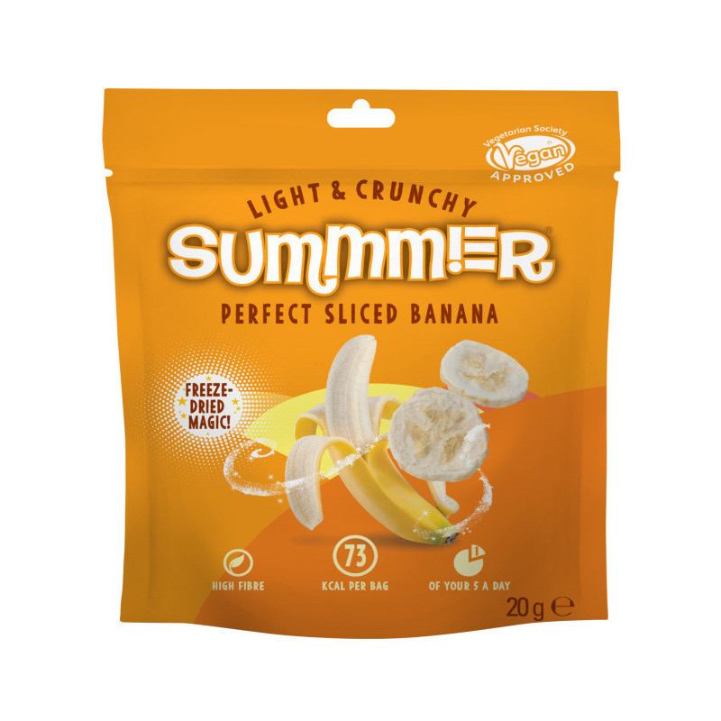 Šaltyje džiovinti bananai SUMMMER, 20 g