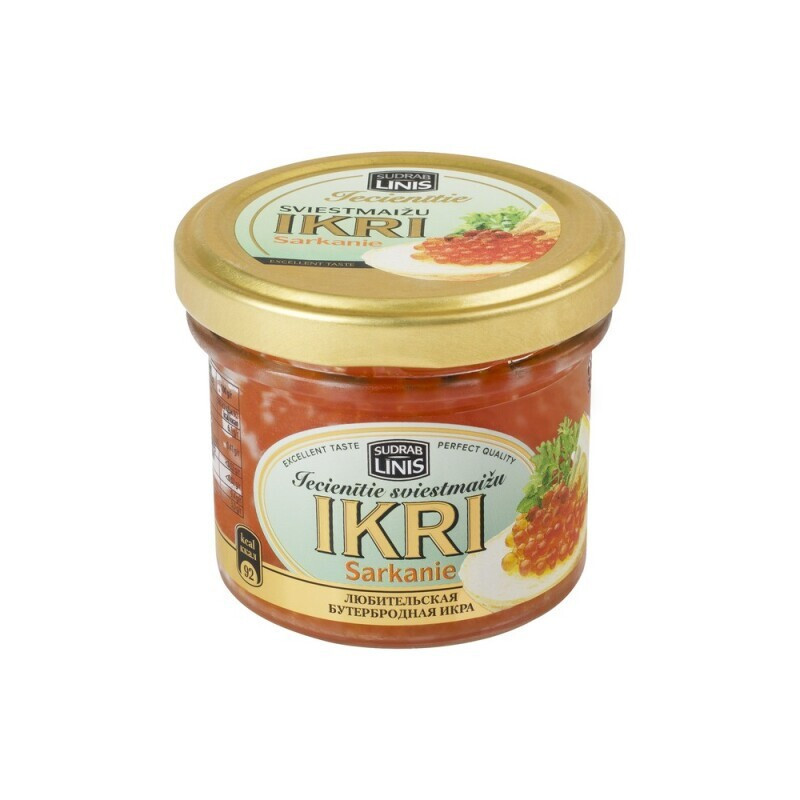 Dirbtiniai raudonieji ikrai SUDRABLINIS, 100 g