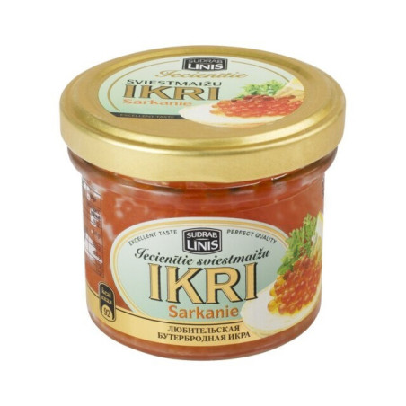 Dirbtiniai raudonieji ikrai SUDRABLINIS, 100 g
