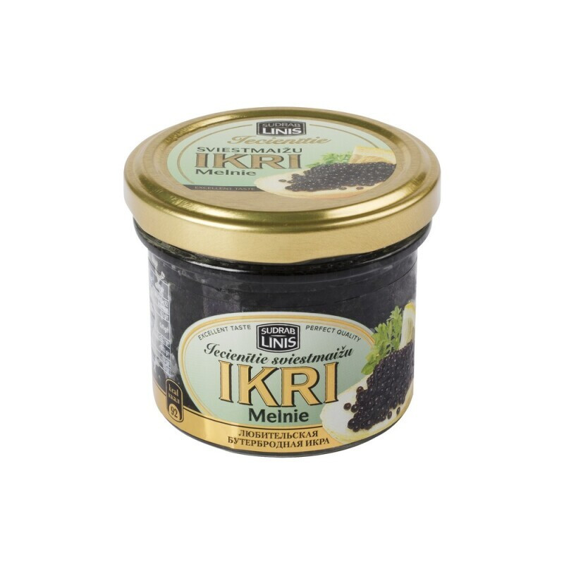 Dirbtiniai juodieji ikrai SUDRABLINIS, 100 g