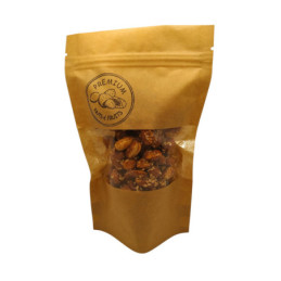 Žemės riešutai karamelizuoti, su sezamais, saldūs, 100 g