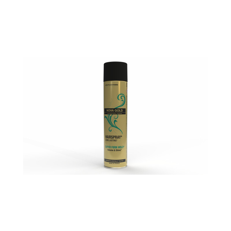 Plaukų lakas NOVA GOLD stiprios fiksacijos, 400 ml