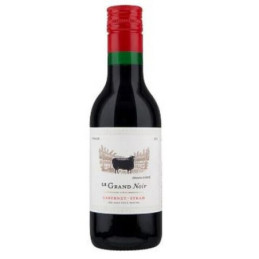 Vynas LE GRAND NOIR CABERNET SYRAH,raud.saus., 13,5%, 187 ml