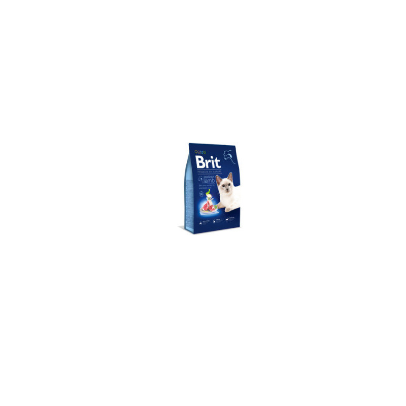 Sausas kačių ėdalas BRIT PREMIUM CAT su ėriena, 300 g