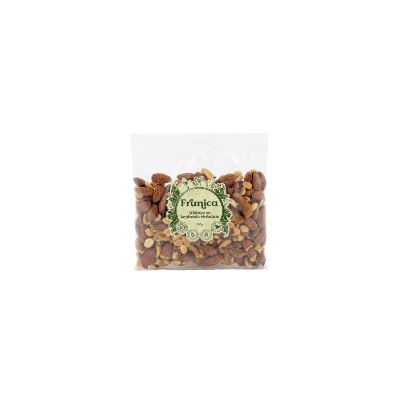 Riešutų mišinys Frunica, kepintas, sūdytas, 300 g