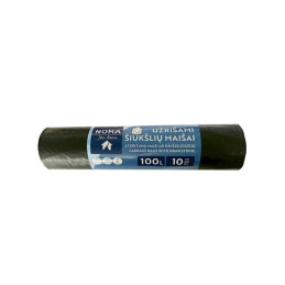 Užrišami šiukšlių maišai NOMA for HOME, LDPE, 100l, 10vnt