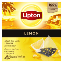 Arom. juodoji arbata LIPTON, citrinų sk., 20 vnt., 34 g