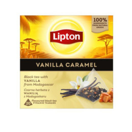 Arom. juodoji arbata LIPTON,vanil.-karam. sk., 20 vnt., 34 g