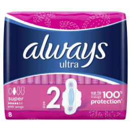Higieniniai paketai ALWAYS Ultra Super Plus, 8 vnt