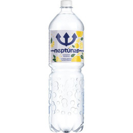 Gazuotas stalo vanduo NEPTŪNAS LEMON, 1.5 l