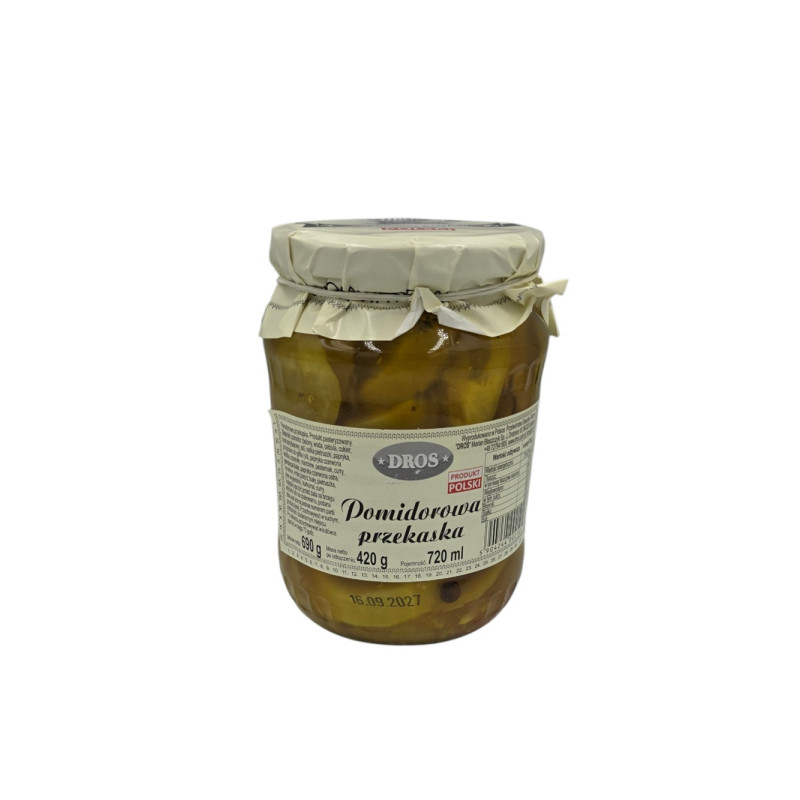 Marinuoti pomidorai, pjaustyti, su ciberžole 640 g, 1 vnt.