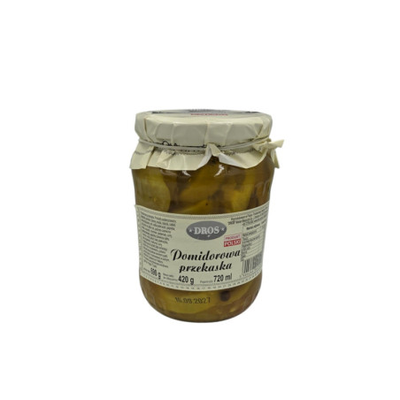 Marinuoti pomidorai, pjaustyti, su ciberžole 640 g, 1 vnt.