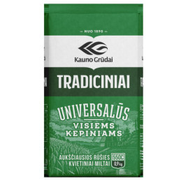 Tradiciniai kvietiniai miltai, KAUNO GRŪDAI, 550C, 900 g