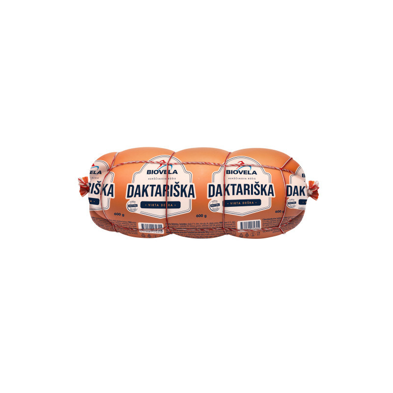 Virta dešra BIOVELA, DAKTARIŠKA, a.r., 600 g
