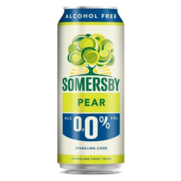 Nealk. sidras SOMERSBY kriaušių, 0.0%, skard., 500 ml