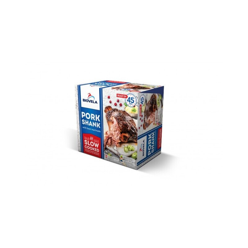 Lėtai virta kiaulienos karka alaus marinate, 1 kg