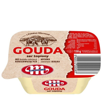 Lydytas sūris MLEKOVITA, GOUDA, 150 g