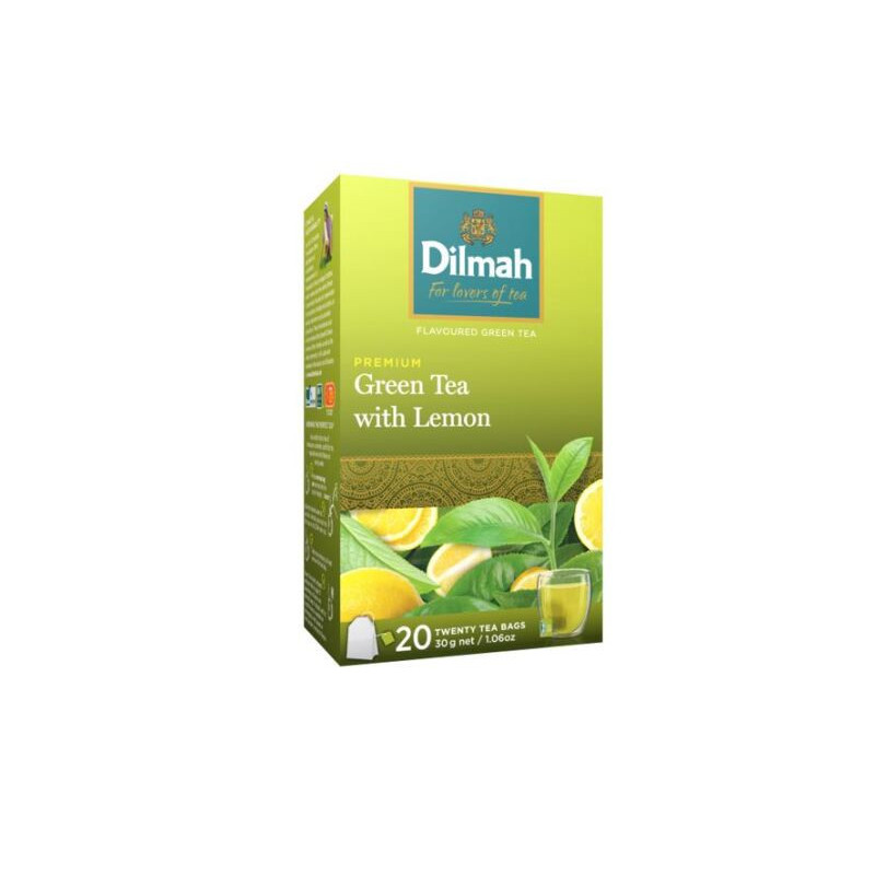 Žalioji arbata DILMAH, citrinų skonio, 20 vnt., 30 g