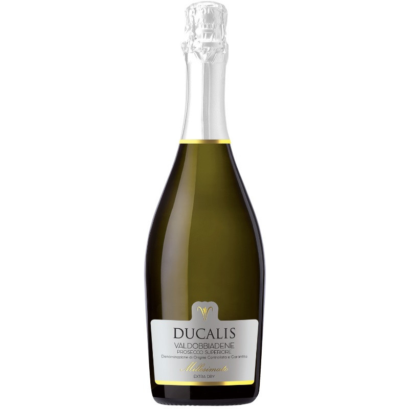 Vynas Ducalis Valdobbiadene Prosecco Superiore Extra Dry DOCG, baltas, extra dry,  11,5 %, 0,75 l