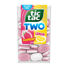 Pastilės TIC TAC TWO  aviečių ir citrinų sk. 38,5g
