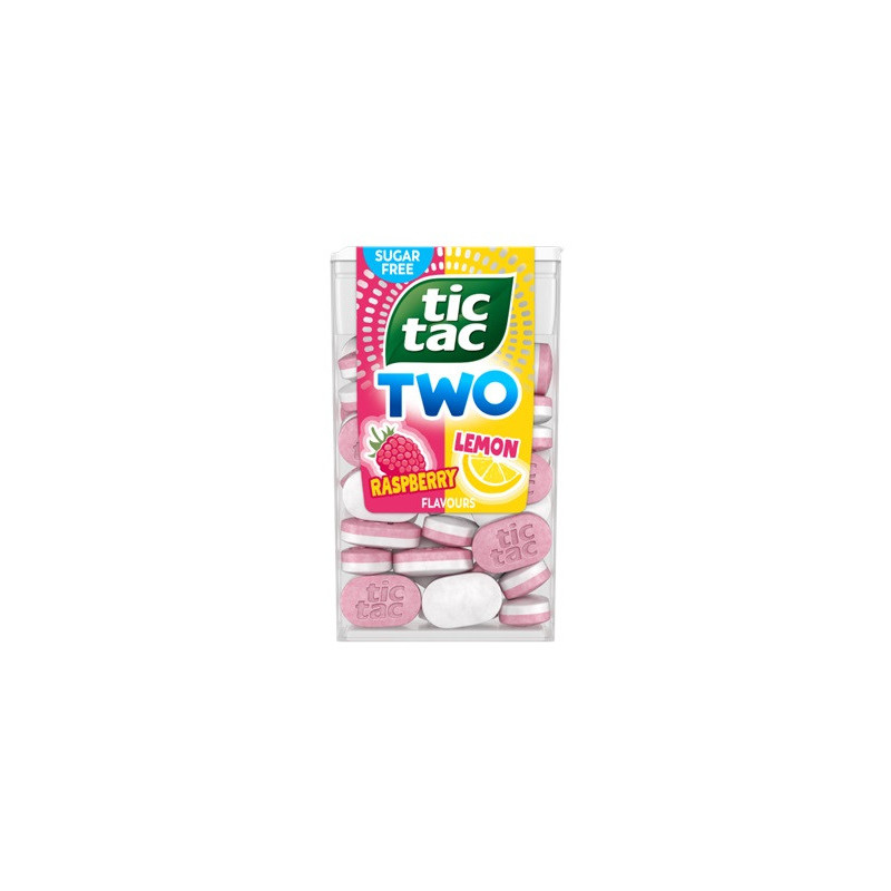 Pastilės TIC TAC TWO  aviečių ir citrinų sk. 38,5g