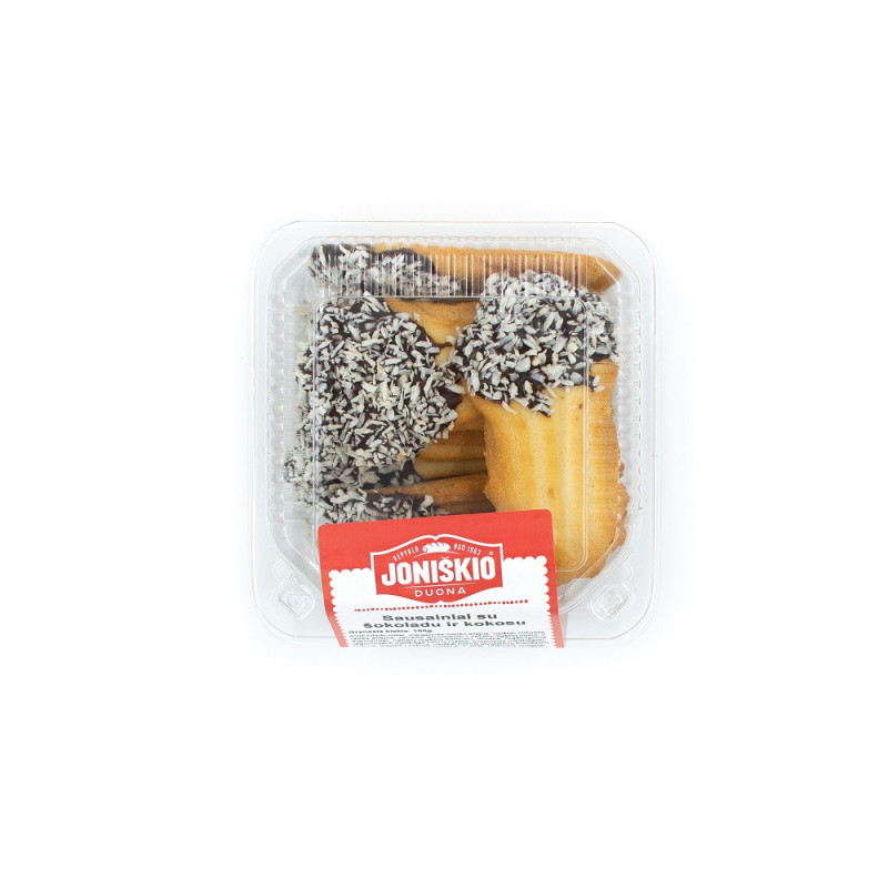 Sausainiai su šokoladu ir kokoso drožlėmis , 150 g