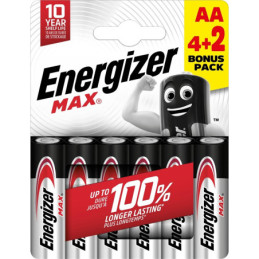 Elementas ENERGIZER AA/LR06, 1,5V, 6 vnt.