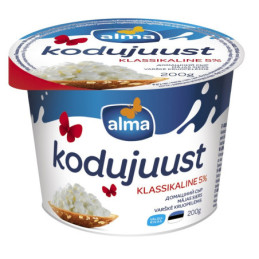 Varškė kruopelėmis ALMA, 5 %, 200 g