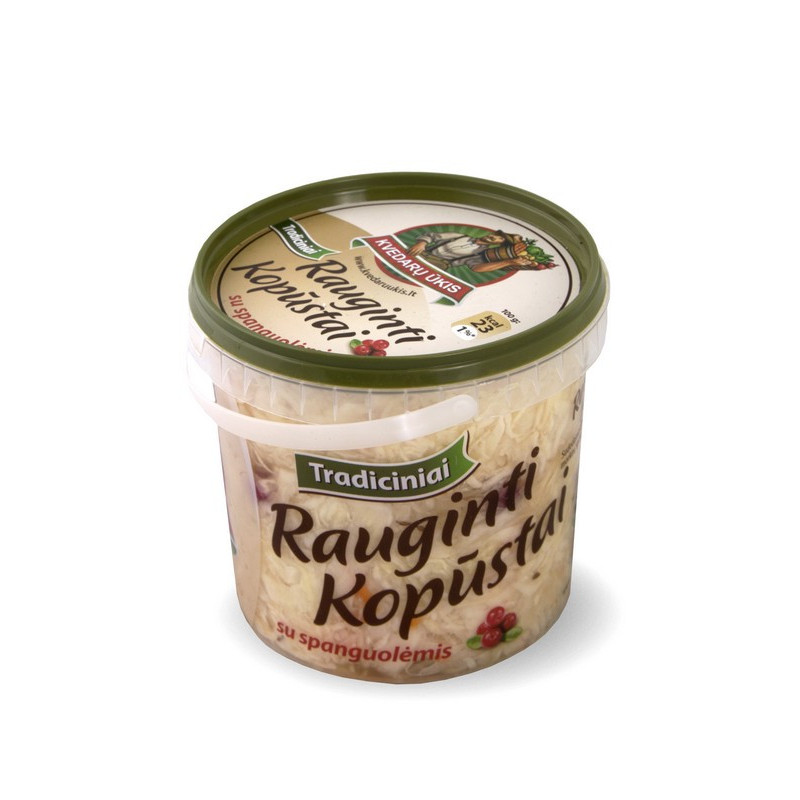 Rauginti kopūstai kibirėlyje, KVEDARŲ ŪKIS, 800 g, 1 vnt.