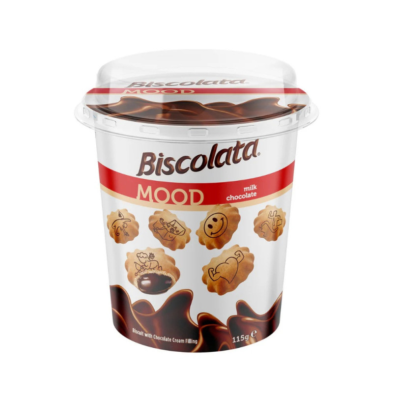 Sausainėliai nuotaikai BISCOLATA MOOD, 115 g