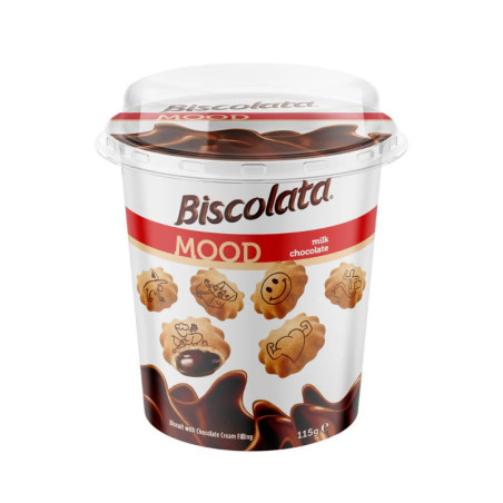 Sausainėliai nuotaikai BISCOLATA MOOD, 115 g