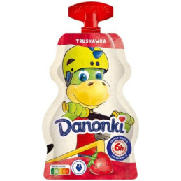 Jogurtas DANONKI, braškių skonio, 70 g