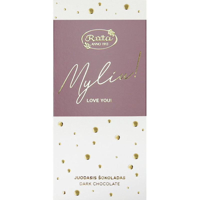 Juodasis šokoladas (55 %) MYLIU!, 70 g