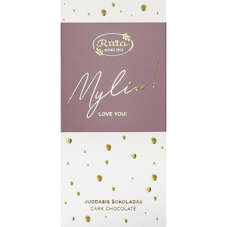 Juodasis šokoladas (55 %) MYLIU!, 70 g