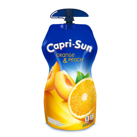 Sulčių gėrimas CAPRI-SUN, apelsinų ir persikų skonio, 330 ml