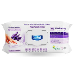 Drėgnos servetėlės  pav.valymui DEEP FRESH su levand.100 vnt
