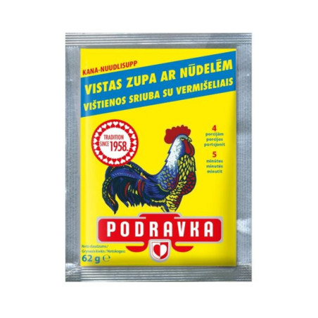 Vištienos sk. sriuba su vermišeliais PODRAVKA, 62 g