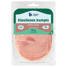 Karštai rūkytas kiaulienos kumpis KLAIPĖDOS, a.r., 100 g