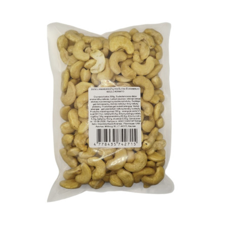 Anakardžių riešutai, 300 g.