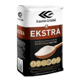 Kvietiniai miltai EKSTRA, 405 D, 0.9 kg