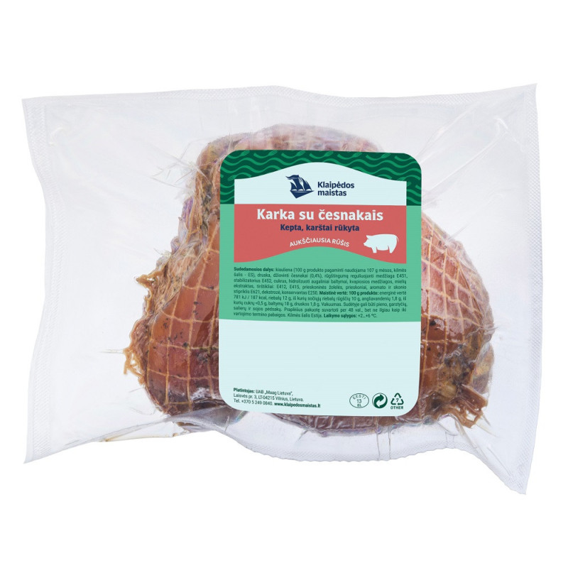 Kepta rūkyta karka su česnakais, 1 kg
