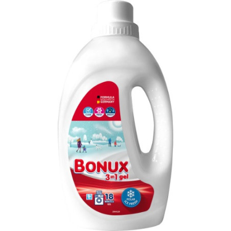 Skystas skalbimo gelis BONUX POLAR ICE FRESH, 18 skalb., 0.9 l