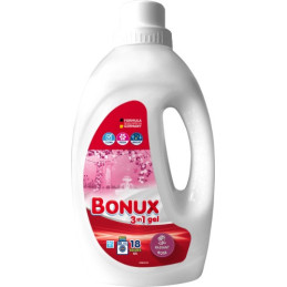 Skystas skalbimo gelis BONUX RADIANT ROSE, 18 skalb., 0.9 l