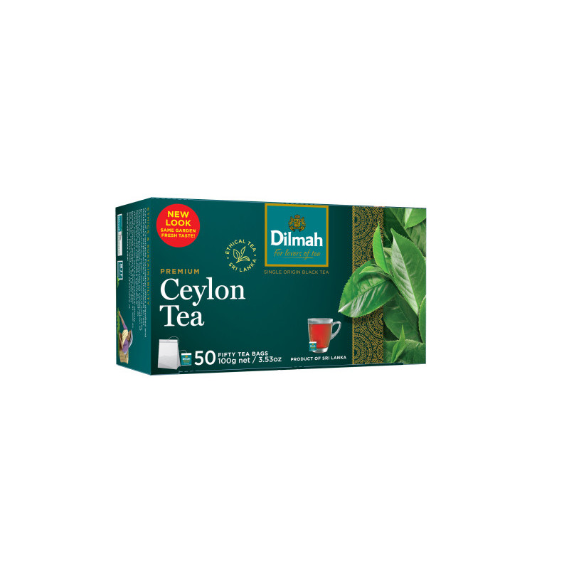 Juodoji arbata DILMAH, PREMIUM, 50 vnt., 100 g