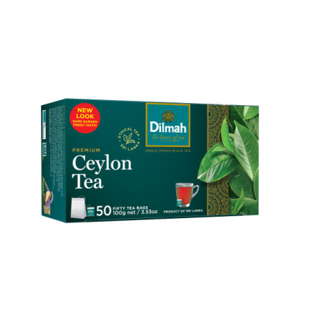 Juodoji arbata DILMAH, PREMIUM, 50 vnt., 100 g